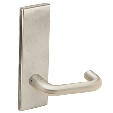 Schlage Grade 1 Half Dummy Trim Mortise Lock, 03 Lever, N Escutcheon, Satin Nickel Plated Clear Coated L0170 03N 619